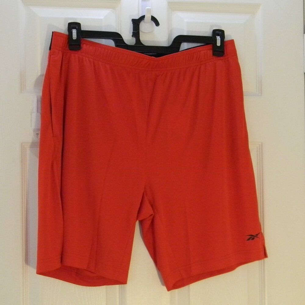 Reebok Knit Training Shorts Red Sz L NWT